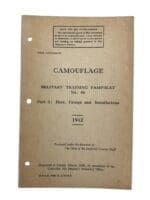 WW2 Canadian Camouflage Military Training Pamphlet No 46 Part 3 Huts Camps and Installations 1942 Used Softcover Reference Manual