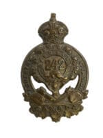WW1 Canadian CEF 242 Battalion Cap Badge