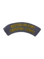 Australian Army Catering Corps Shoulder Title Insignia Single