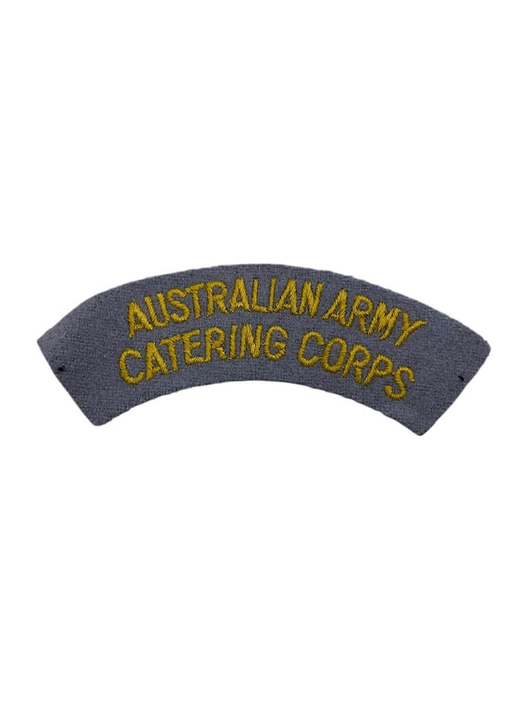Australian Army Catering Corps Shoulder Title Insignia Single Australian Army Catering Corps Shoulder Title Insignia Single