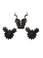 Southwest Africa Area Force Collars Insignia Pair and Cap Badge Set