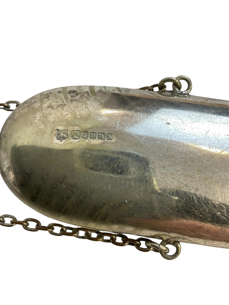 Repousse Spectacles Holder Chatelaine Clip Sterling Silver Hallmarked Repousse Spectacles Holder Chatelaine Clip Sterling Silver Hallmarked