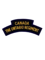 WW2 Canadian Ontario Regiment British Made Shoulder Title Insignia Single