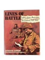 WW2 US Lines of Battler Letters from American Servicemen 1941 to 1945 Used Hardcover Reference Book