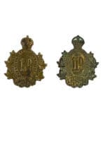 WW1 Canadian CEF 119th Battalion Collars Insignia Pair