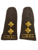 WW2 Canadian Women's Army Corps Officers Shoulder Boards Insignia Pair