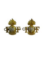 British Royal Irish Fusiliers Shoulder Titles Insignia Pair