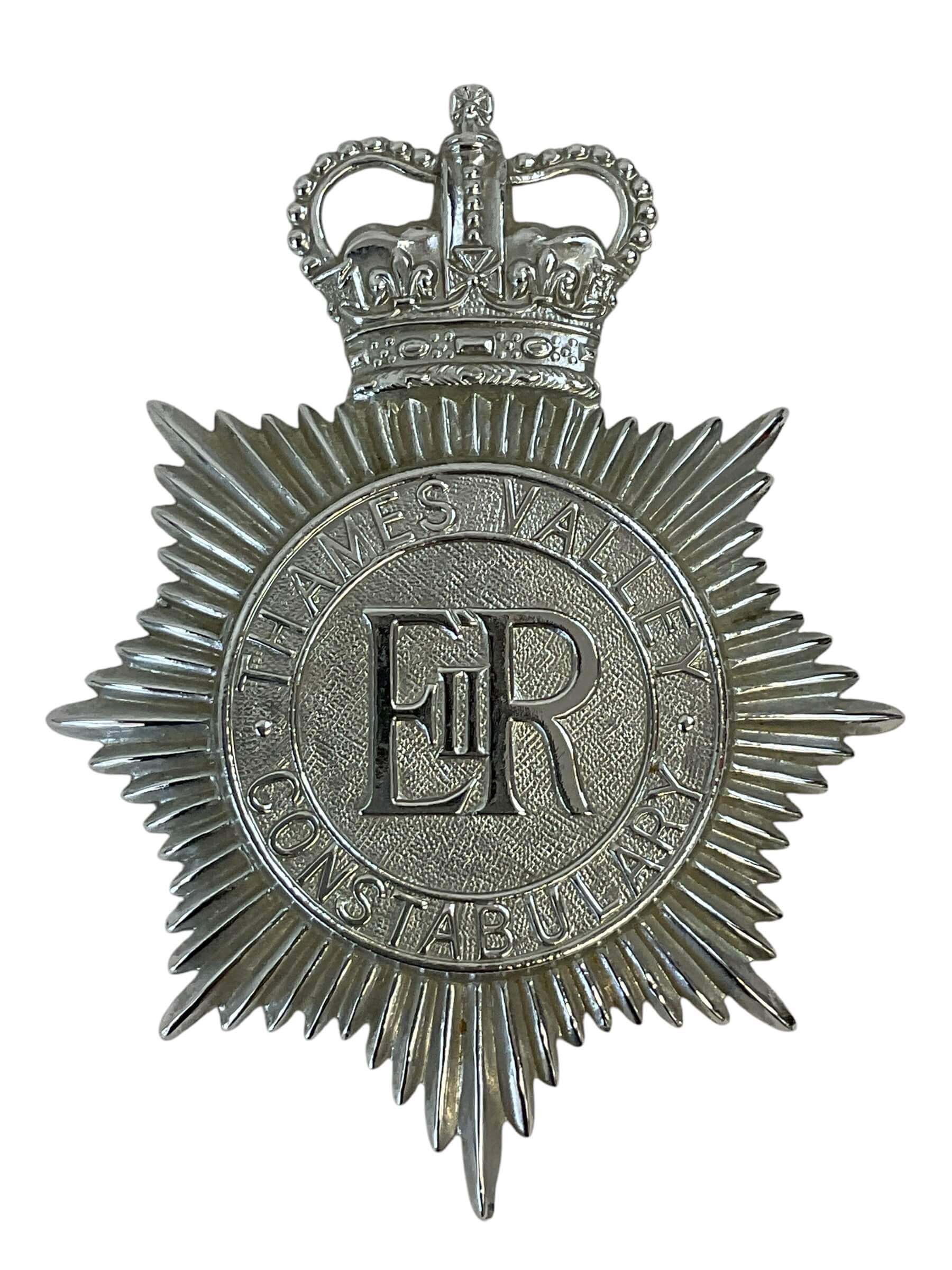 British Thames Valley Constabulary Police Helmet Plate British Thames Valley Constabulary Police Helmet Plate