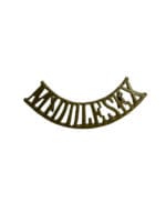 WW1 British BEF Middlesex Regiment Shoulder Title Insignia Single