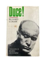 WW1 WW2 Italian Duce! A Biography of Benito Mussolini Used Hardcover Reference Book