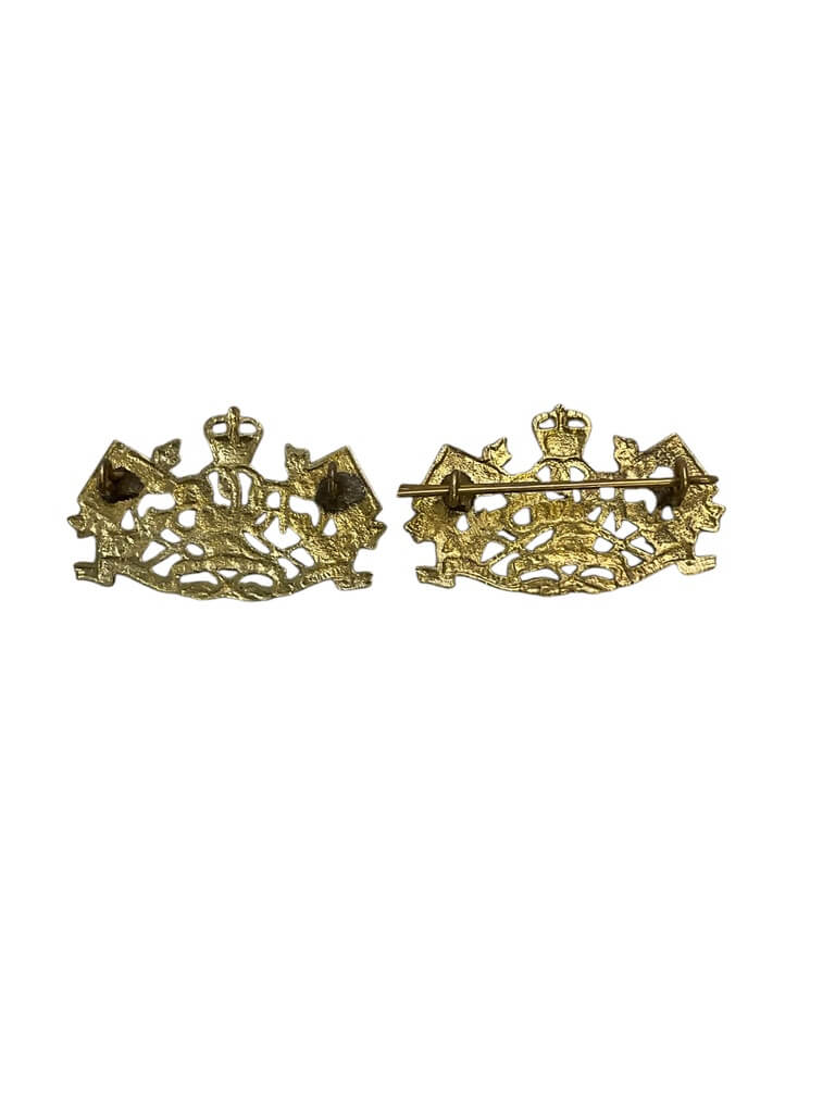 Royal Canadian Corps of Signals Collars Insignia Pair Royal Canadian Corps of Signals Collars Insignia Pair