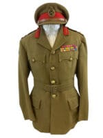 WW2 British Generals Service Dress with Peak Cap Catterick Garrison Not Named