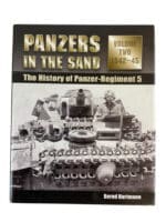 WW2 German Panzers in the Sand Vol 2 History of Panzer Regiment 5 Used Hardcover Reference Book
