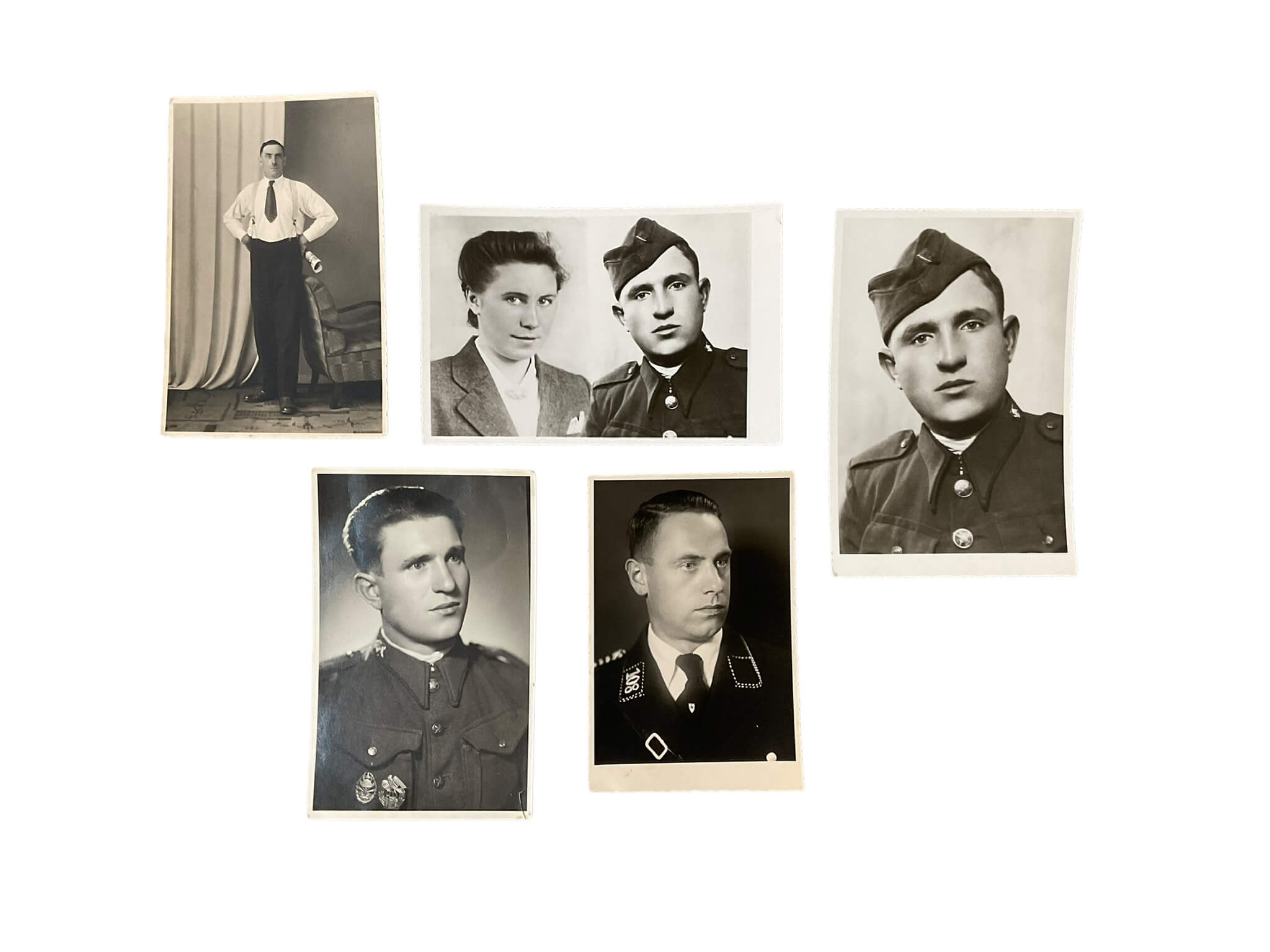 WW2 Czech Sudetenland German SS Photograph Lot of 5 WW2 Czech Sudetenland German SS Photograph Lot of 5