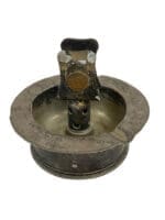 WW2 Canadian 25 Pounder Trench Art Silvered Ashtray