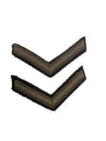 WW2 Canadian Women's Army Corps Private Rank Insignia Pair