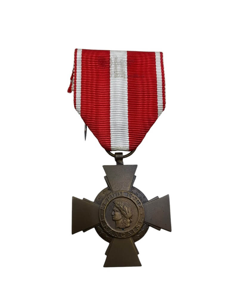 French Cross for Military Valour Full Size Medal French Cross for Military Valour Full Size Medal
