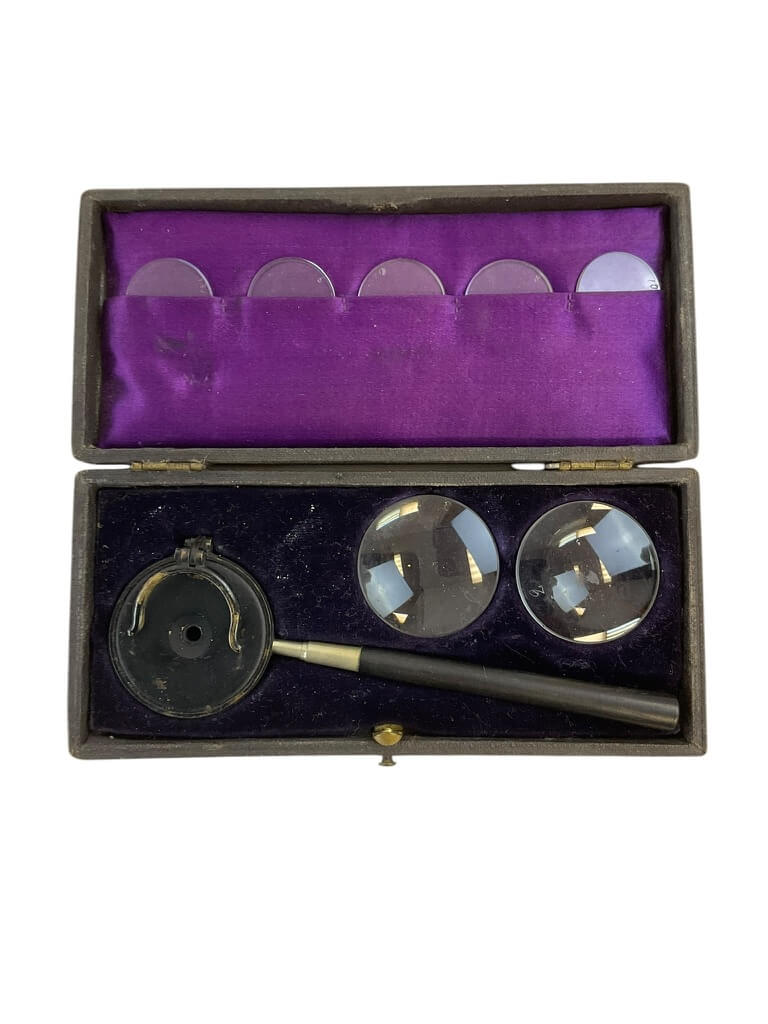Liebreich's Ophthalmoscope in Original Case with Original Contents Liebreich's Ophthalmoscope in Original Case with Original Contents