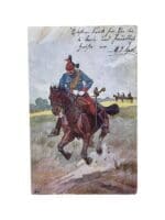 WW1 Austro-Hungarian Lancer Cavalry Postcard 5.5 X 3.5 Inches