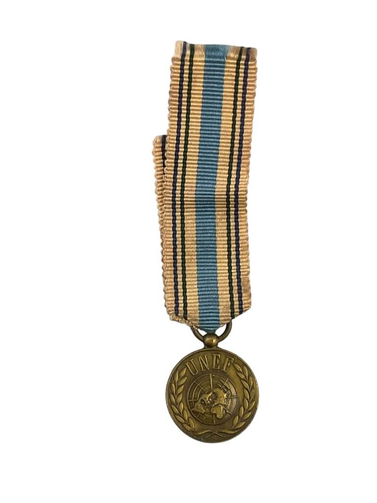 Canadian Forces United Nations Emergency Force UNEF Miniature Medal Canadian Forces United Nations Emergency Force UNEF Miniature Medal