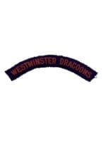 British Westminster Dragoons Shoulder Title Insignia Single