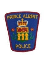Canadian Prince Albert Saskatchewan Red Border Police Patch Canadian Prince Albert Saskatchewan Red Border Police Patch