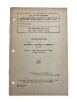 WW2 Canadian Operations Military Training Pamphlet No 23 Part 10 The Infantry Division in the Advance 1941 Used Softcover Reference Manual