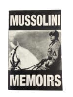 WW2 German Mussolini Memoirs Used Softcover Reference Book