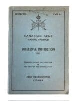 Post WW2 Canadian Army Successful Instruction Manual 1951 Book Post WW2 Canadian Army Successful Instruction Manual 1951 Book