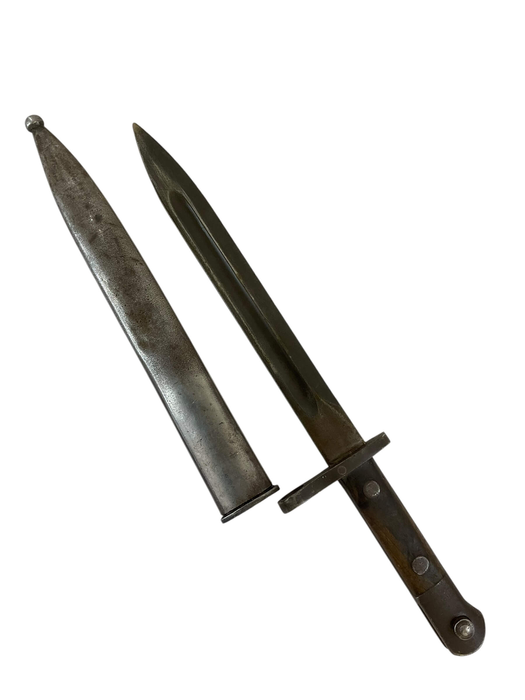 WW2 Turkish Army M1935 Mauser Bayonet With Scabbard WW2 Turkish Army M1935 Mauser Bayonet With Scabbard