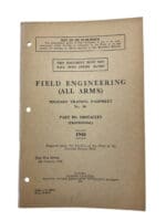 WW2 Canadian Field Engineering All Arms Military Training Pamphlet No 30 Part 3 Obstacles 1940 Used Softcover Reference Manual