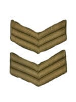 WW2 Canadian Army Sergeant Rank Insignia Pair