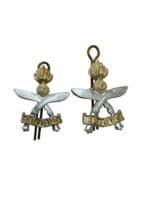 British Guhrka Engineers Staybright Collars Insigina Pair
