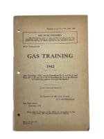 WW2 Canadian Gas Training 1942 Used Softcover Reference Manual