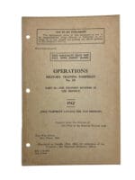WW2 Canadian Operations Military Training Pamphlet No 23 Part 2 Infantry in the Defence 1942 Used Softcover Reference Manual