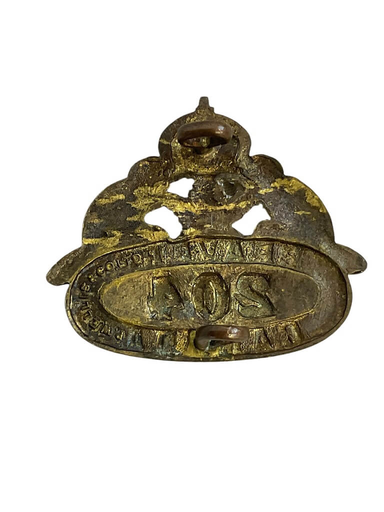 WW1 Canadian CEF 204th Collar Insignia Single WW1 Canadian CEF 204th Collar Insignia Single