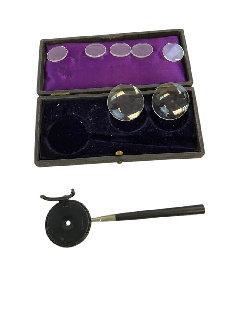 Liebreich's Ophthalmoscope in Original Case with Original Contents Liebreich's Ophthalmoscope in Original Case with Original Contents