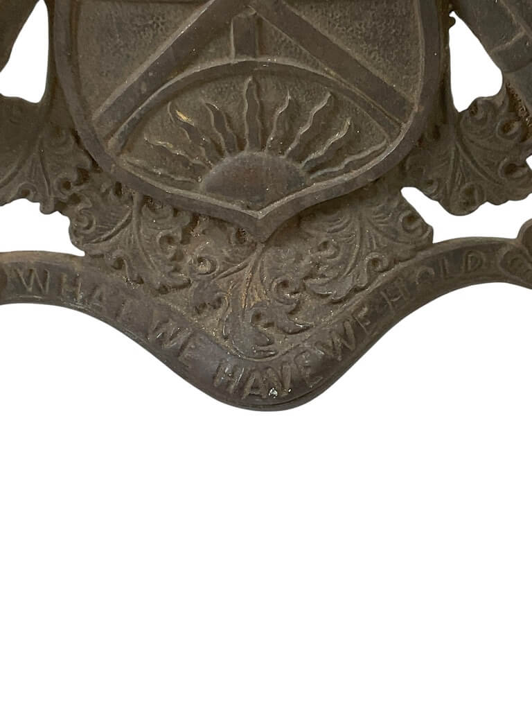 WW1 Canadian Cast Iron Patriotic Mantel Clock WW1 Canadian Cast Iron Patriotic Mantel Clock