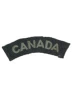 WW2 Canadian RCAF CANADA Officers Shoulder Title Insignia Single