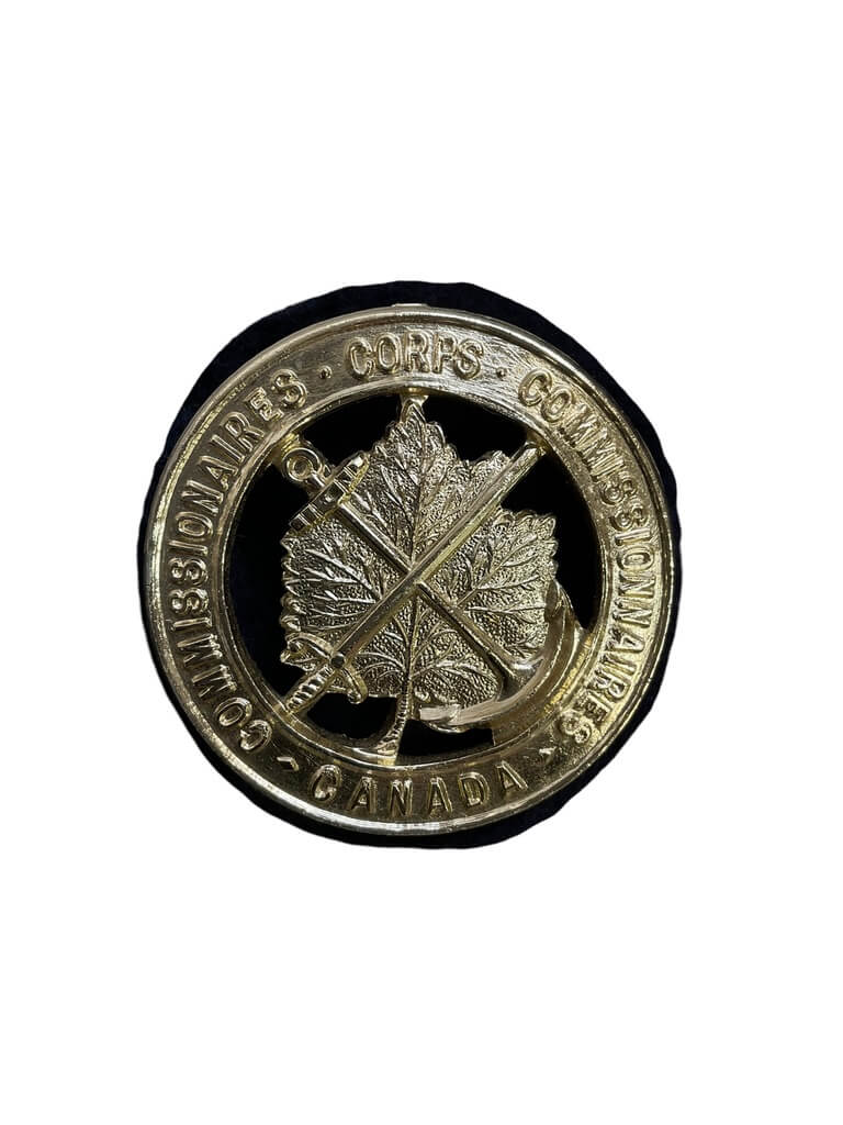 Canadian Corps of Commissionaires Staybright Cap Badge Canadian Corps of Commissionaires Staybright Cap Badge