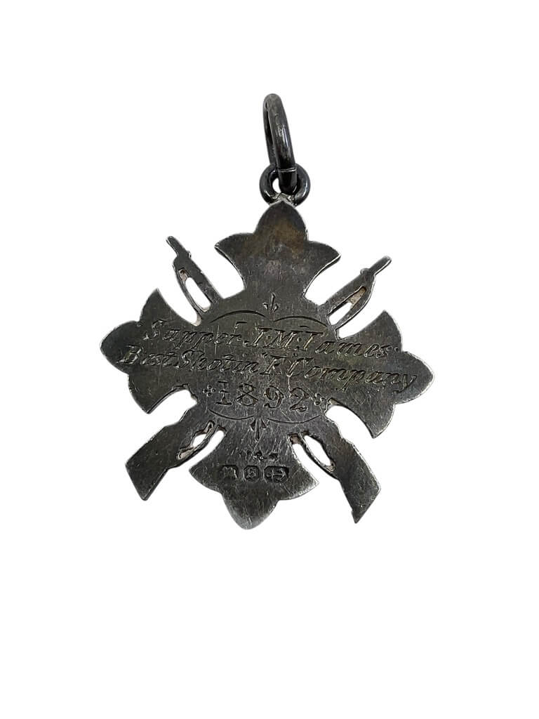 British Victorian 1st Gloucestershire Volunteers Royal Engineers Silver Shooting Medals and Insignia British Victorian 1st Gloucestershire Volunteers Royal Engineers Silver Shooting Medals and Insignia