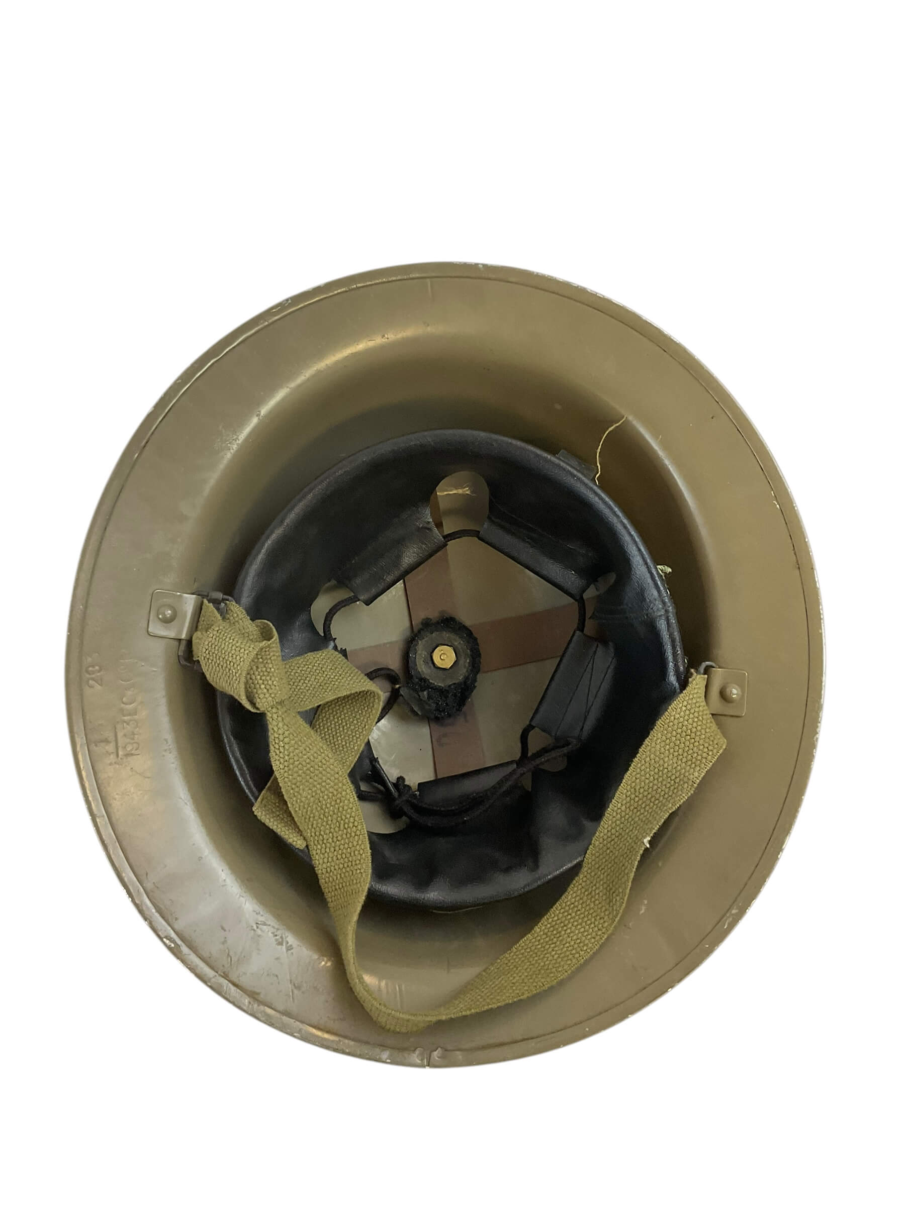 Belgian Belgium Army Mk2 Steel Helmet with Liner 1943 Dated British Shell Belgian Belgium Army Mk2 Steel Helmet with Liner 1943 Dated British Shell