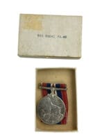 WW2 Canadian War Medal 1939 to 1945 Medal In Box Full Size