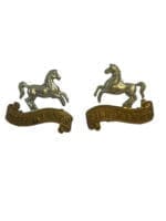 WW2 British The Kings Regiment Collars Insignia Pair