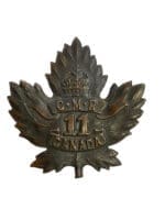 WW1 Canadian CEF 11 CMR Cap Badge