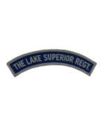 WW2 Canadian The Lake Superior Regiment Canvas Shoulder Title Insignia Single
