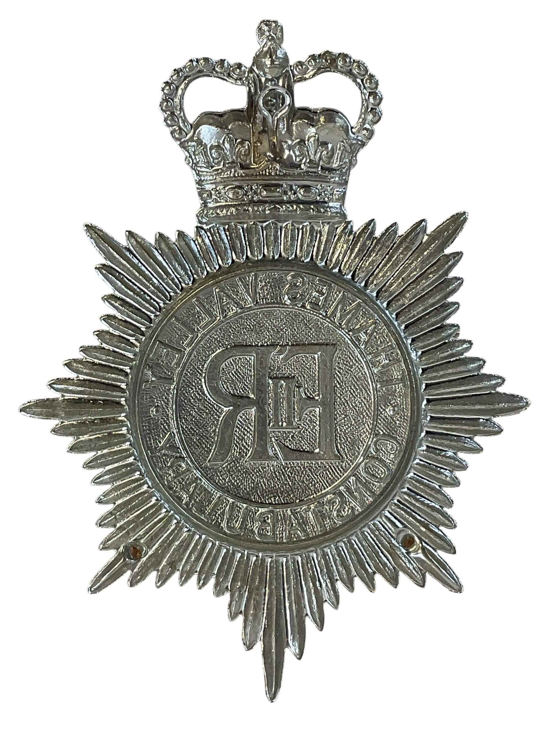 British Thames Valley Constabulary Police Helmet Plate British Thames Valley Constabulary Police Helmet Plate