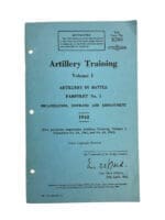 Canadian Forces Artillery Training Vol 1 Artillery in Battle 1948 Used Softcover Reference Book Canadian Forces Artillery Training Vol 1 Artillery in Battle 1948 Used Softcover Reference Book