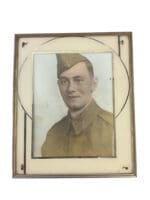 WW2 Canadian Army Framed Photograph 12 x 10 Inches