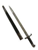 British Army Martini Henry P1887 MkII Sword Bayonet With Scabbard